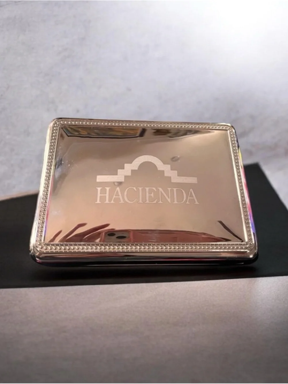 Hacienda silver plated non tarnished jewelry box by Sharidan company